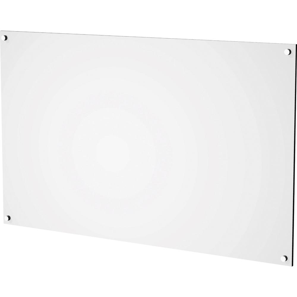 Lorell White Acrylic Dry-erase Board - 16" (1.3 ft) Width x 0.2" (0 ft) Height - White Acrylic Surface - Rectangle - Horizontal/Vertical - Assembly Required - 1 Each. The main picture.