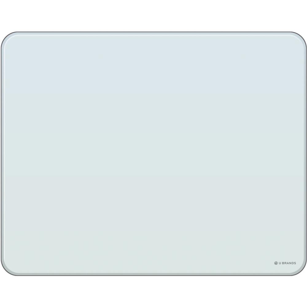 U Brands Frosted Glass Dry Erase Board - 16" (1.3 ft) Width x 20" (1.7 ft) Height - Frosted White Tempered Glass Surface - Rectangle - Horizontal - Magnetic - 1 Each. Picture 1
