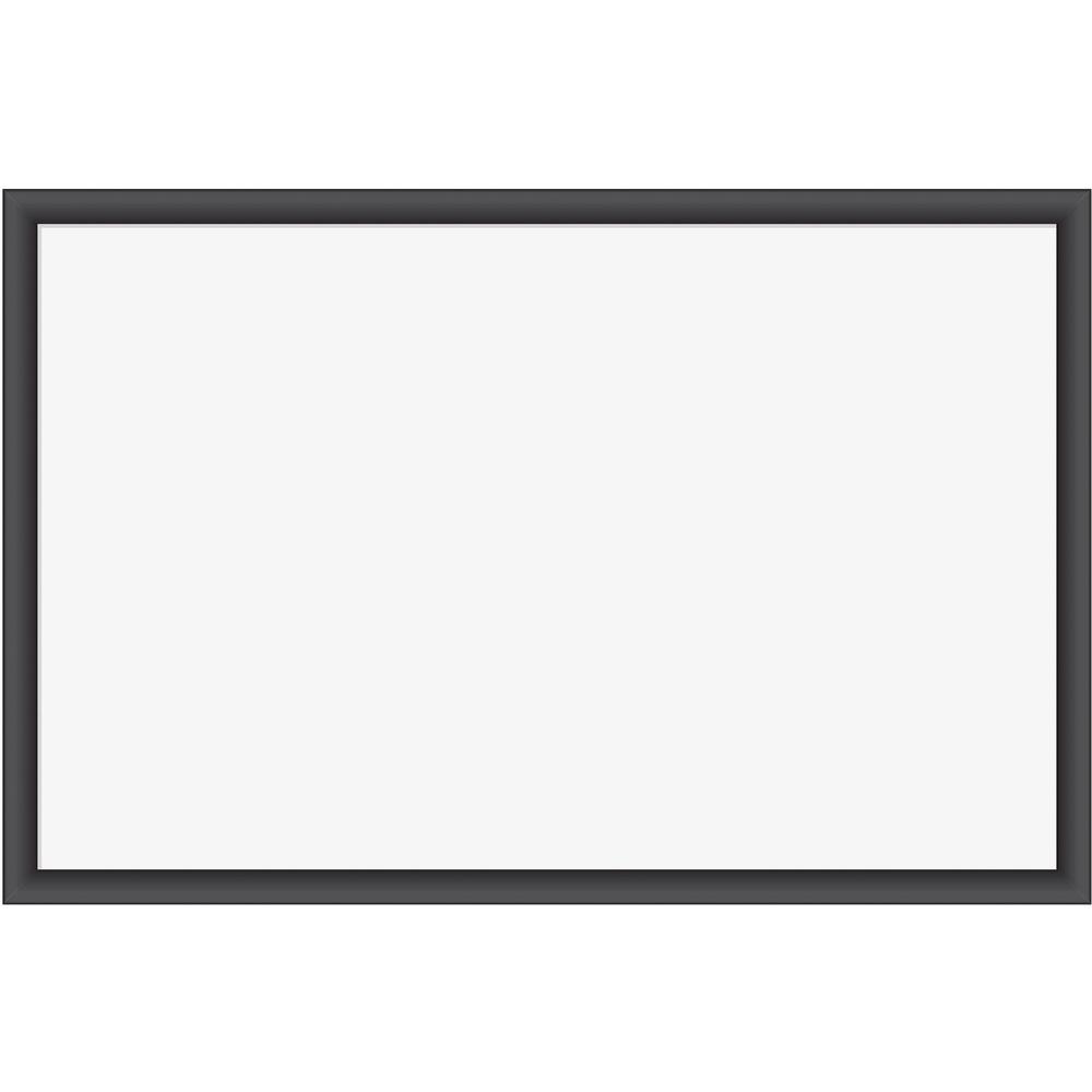 U Brands Magnetic Dry Erase Board, 23 x 35 Inches, Black Wood Frame (311U00-01) - 23" (1.9 ft) Width x 35" (2.9 ft) Height - White Painted Steel Surface - Black Wood Frame - Rectangle - Horizontal/Ver. Picture 1