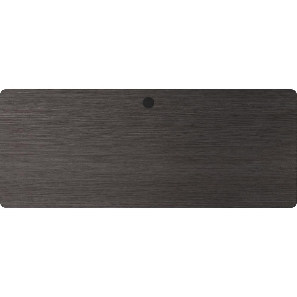 Lorell Fortress Educator Desk Laminate Worksurface - 60" x 24" x 1.2" - T-mold Edge - Material: Laminate Work Surface - Finish: Charcoal Gray. Picture 1