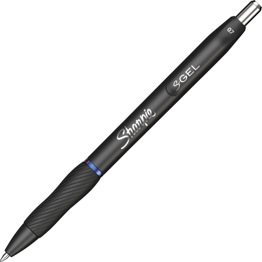 Sharpie S-Gel Pens - 0.7 mm Pen Point Size - Retractable - Blue Gel-based Ink - 1 Dozen. The main picture.