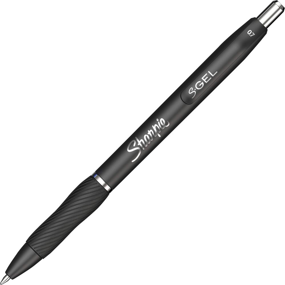 Sharpie S-Gel Pens - 0.7 mm Pen Point Size - Retractable - Black Gel-based Ink - 1 Box. Picture 1