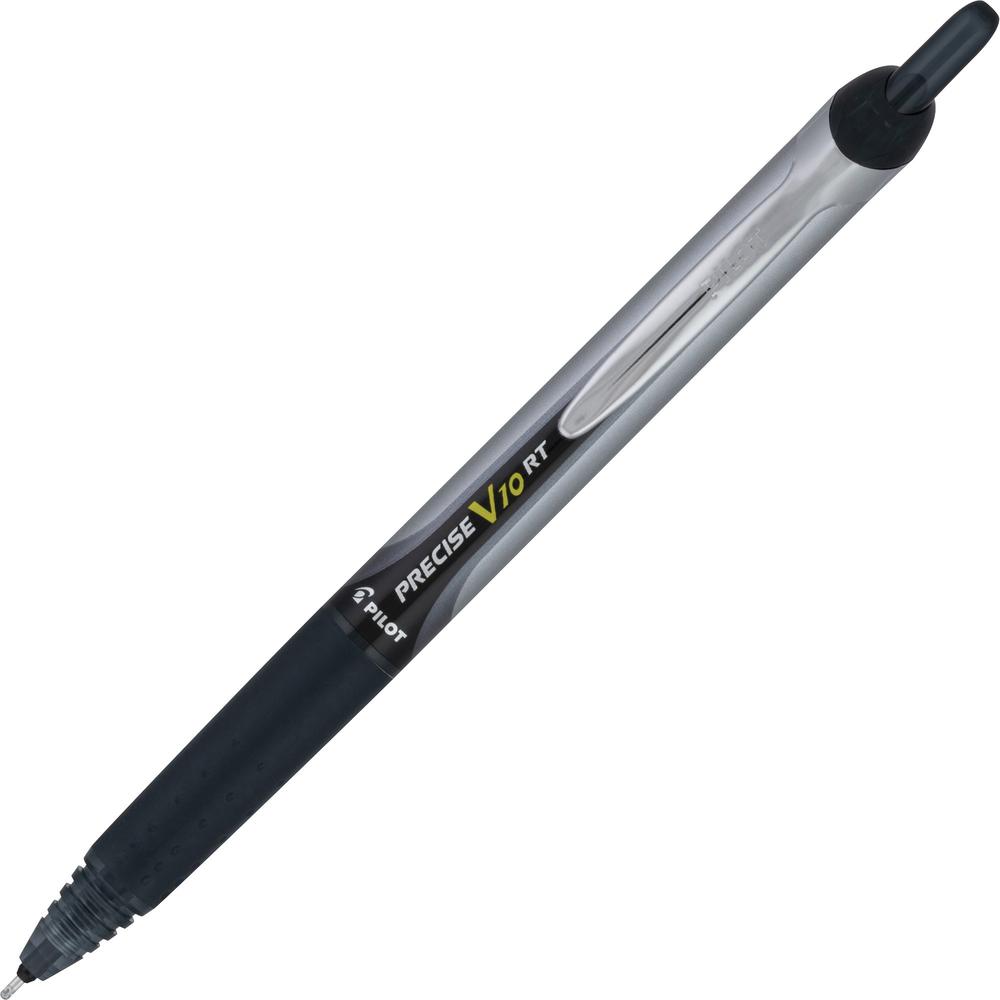 PRECISE V10 RT Retractable Pen - Retractable - Black - 1 Dozen. Picture 1