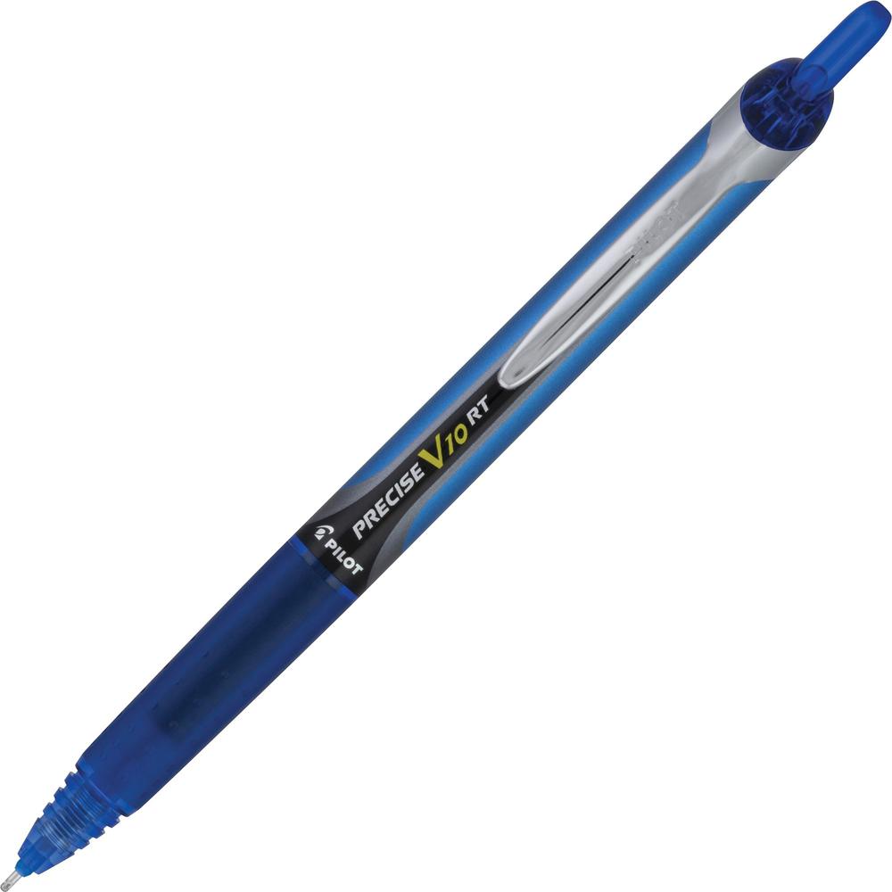 PRECISE V10 RT Retractable Pen - Retractable - Blue - 1 Dozen. Picture 1