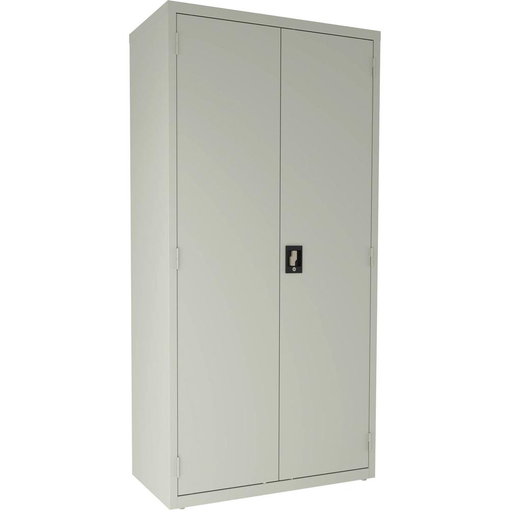 Lorell Fortress Series Janitorial Cabinet - 36" x 18" x 72" - 4 x Shelf(ves) - Hinged Door(s) - Locking System, Welded, Sturdy, Recessed Locking Handle, Durable, Removable Lock, Storage Space, Adjusta. Picture 1