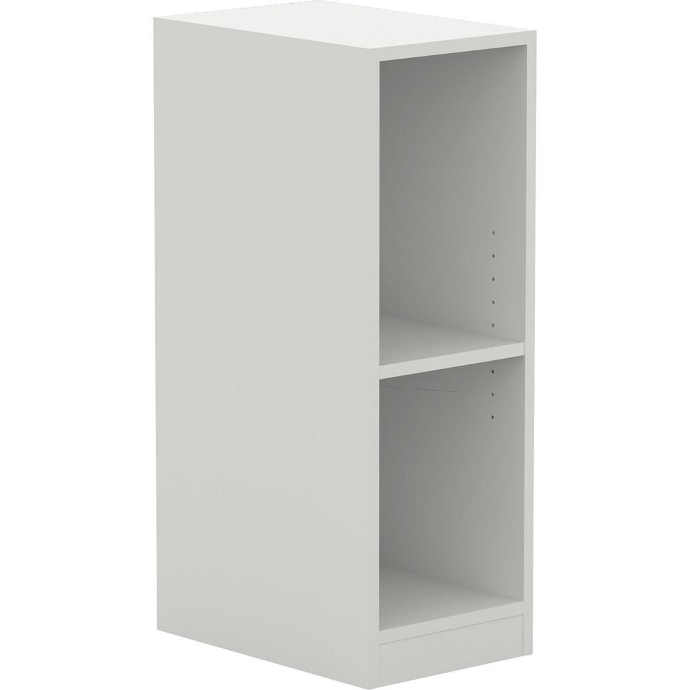 Lorell White Single Cubby/Locker Storage Base - 11.8" Width x 17.8" Depth x 34.4" Height - White. The main picture.