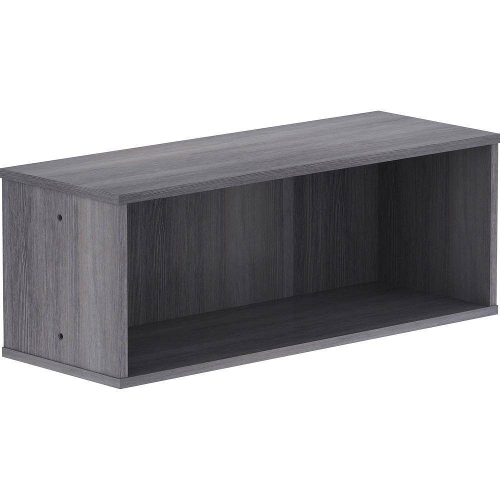 Lorell Panel System Open Storage Cabinet - 18.1" Height x 31.5" Width x 15.8" Depth - Charcoal - Laminate - 1 Each. Picture 1
