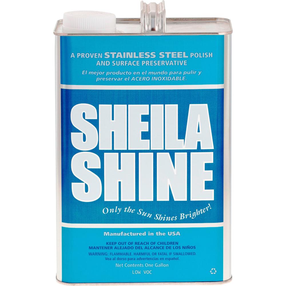 Sheila Shine Cleaner Polish - Liquid - 128 fl oz (4 quart) - 1 Each - Blue, White. The main picture.
