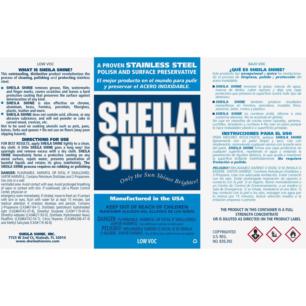 Sheila Shine Self-adhesive Container Labels - 1 19/64" Height x 6 3/5" Width x 9 3/5" Length - Rectangle - White, Blue - 100 / Pack. Picture 1