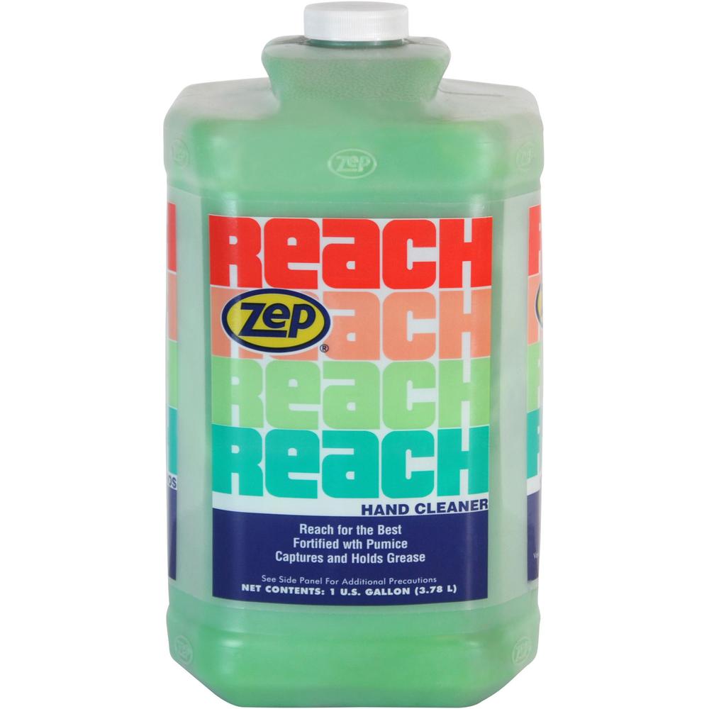 Zep Reach Hand Cleaner - Almond ScentFor - 1 gal (3.8 L) - Grease Remover, Resin Remover, Ink Remover, Tar Remover, Adhesive Remover, Oil Remover, Adhesive Remover, Grease Remover, Asphalt Remover, Oi. Picture 1