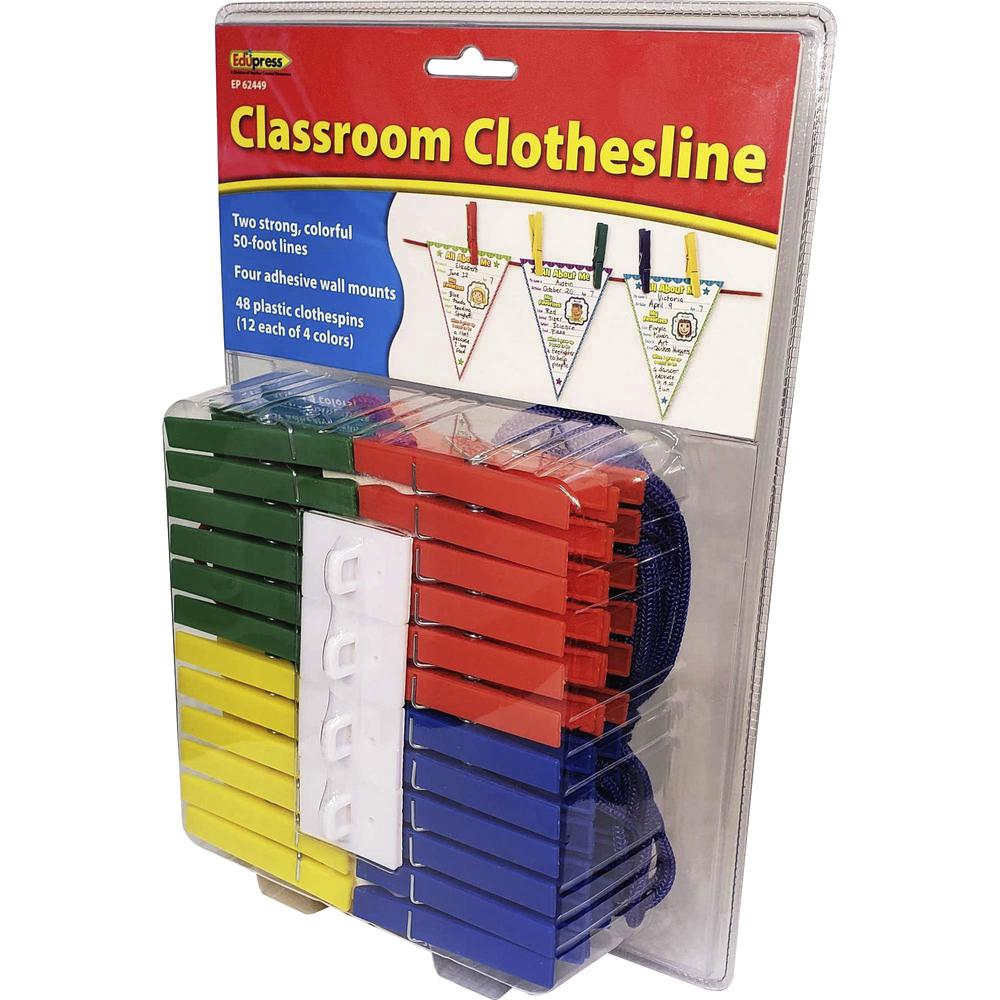 Teacher Created Resources Classroom Clothesline - Classroom, Display, Decoration - 2.30"Height x 7.70"Width x 10.80"Length - 1 / Pack - Multi. The main picture.