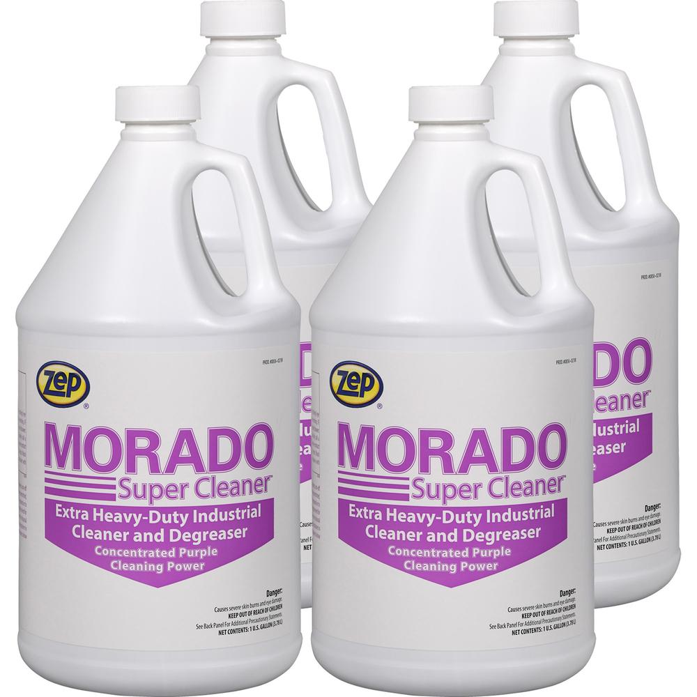 Zep Commercial Morado Super Cleaner - Concentrate Liquid - 128 fl oz (4 quart) - 4 / Carton - Purple, Clear. The main picture.