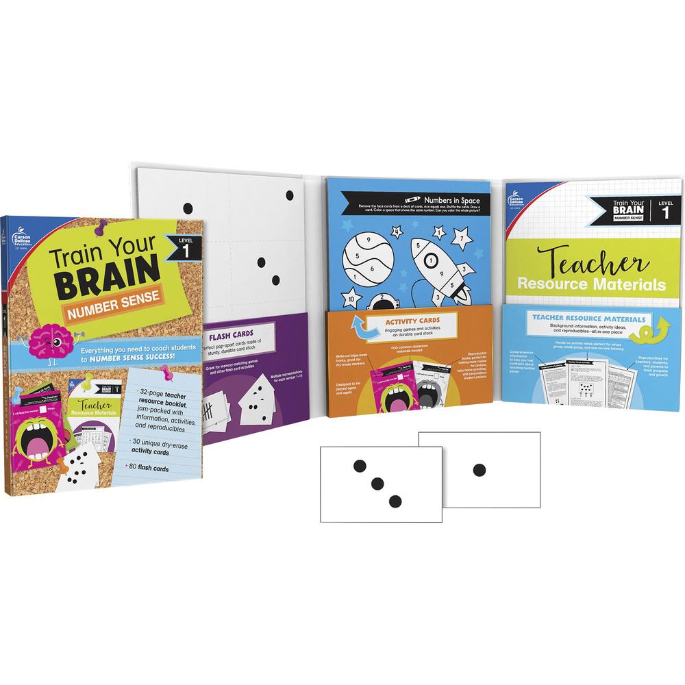 Carson Dellosa Education Train Your Brain Number Sense Class Kit - Classroom Activities, Fun and Learning - Recommended For 4 Year - 7 Year - 1.10"Height x 11.60"Width x 8.90"Depth - 1 Each - Multi. The main picture.