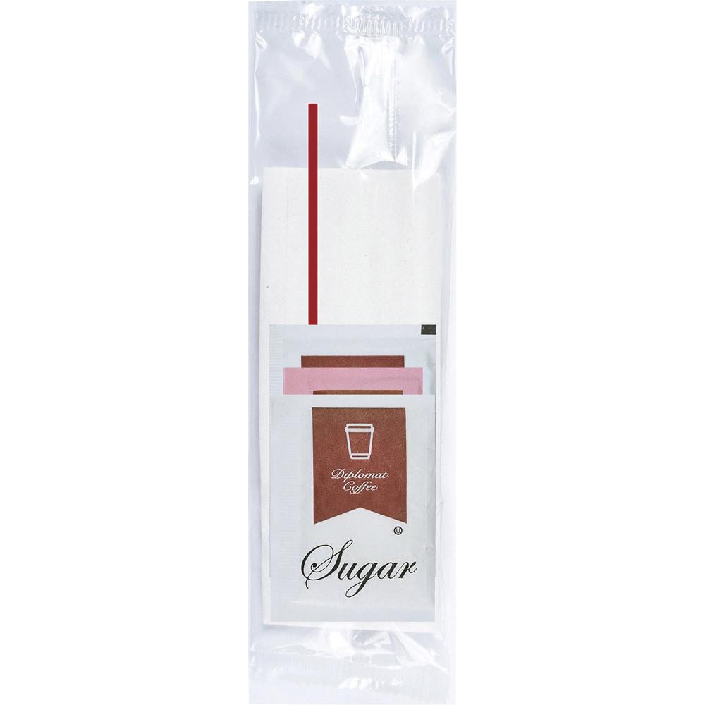 Diplomat Coffee Condiment Kit - 500 / Carton. Picture 1