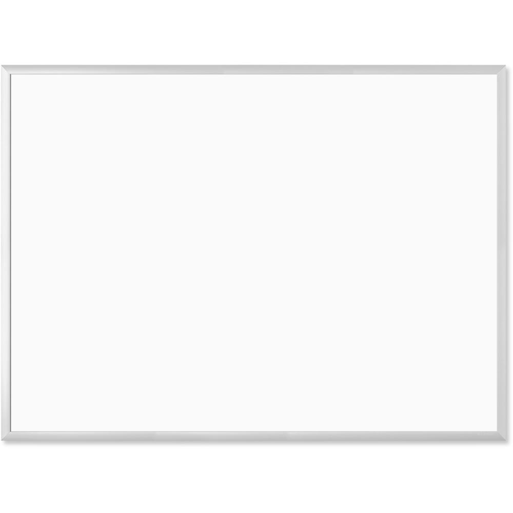 U Brands Magnetic Dry Erase Board - 35" (2.9 ft) Width x 47" (3.9 ft) Height - White Painted Steel Surface - Silver Aluminum Frame - Rectangle - Horizontal/Vertical - Magnetic - 1 Each. Picture 1
