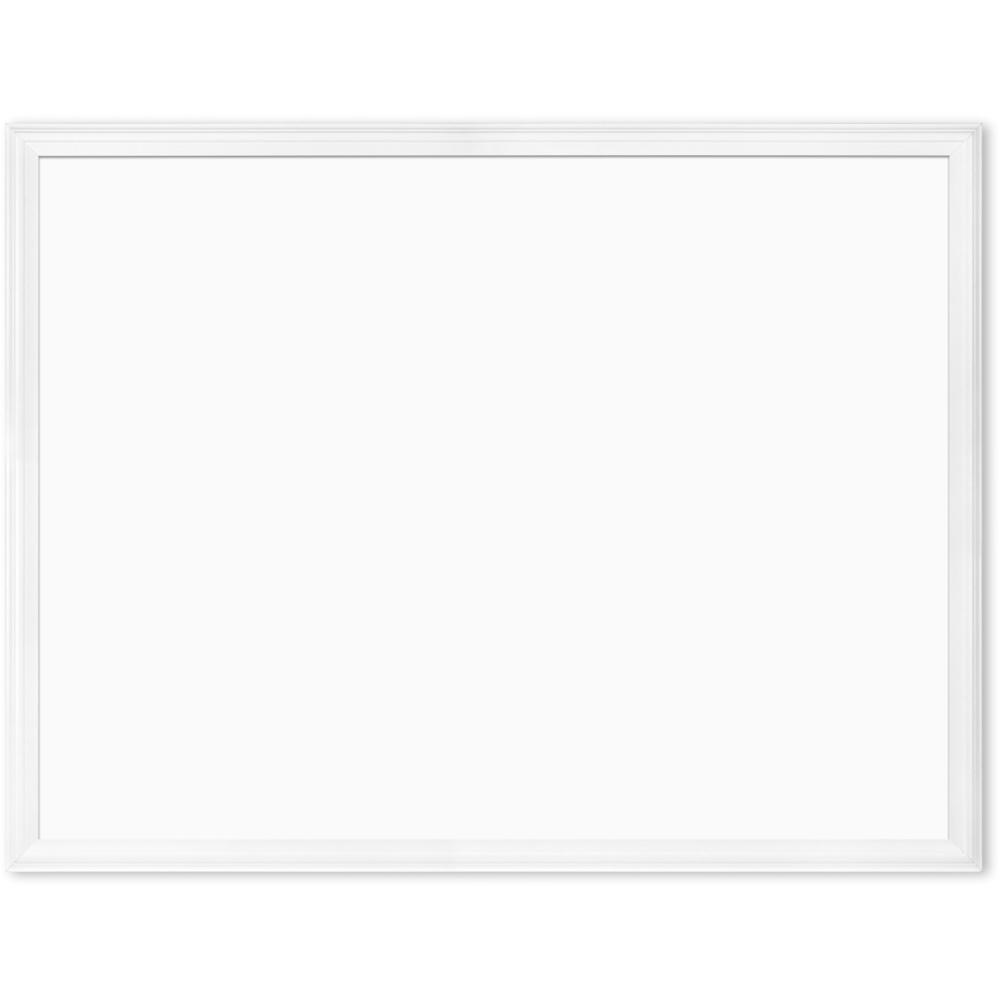 U Brands Magnetic Dry Erase Board - 30" (2.5 ft) Width x 40" (3.3 ft) Height - White Painted Steel Surface - White Wood Frame - Rectangle - Horizontal/Vertical - 1 Each. Picture 1