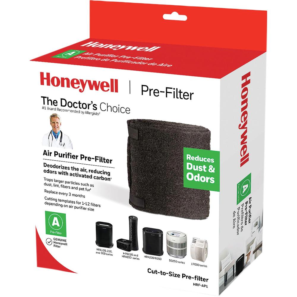 Honeywell Air Purifier Cut-to-Size A Pre-Filter - Activated Carbon - For Air Purifier - Remove Dust, Remove Airborne Particles, Remove Pet Hair, Remove Odor - 47" Height x 15.5" Width x 0.1" Depth. The main picture.