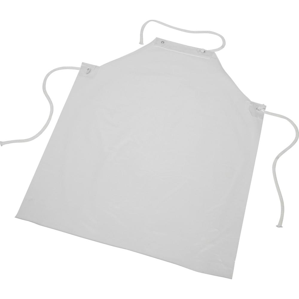 SKILCRAFT Food Handler's Disposable Apron - Poly, Nylon - For Food Handling - Clear - 1 Each. The main picture.