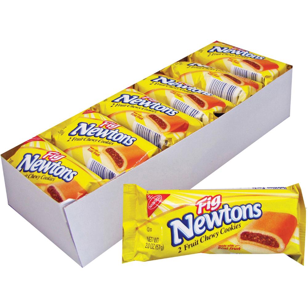 Mondelez Fig Newtons Fruit Chewy Cookies - Fruit - 2.01 oz - 12 / Box. The main picture.