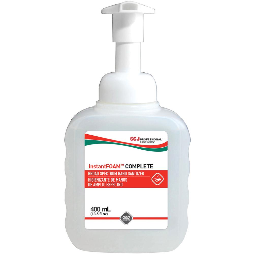 SC Johnson InstantFOAM Hand Sanitizer Foam - 13.5 fl oz (400 mL) - Pump Bottle Dispenser - Kill Germs - Hand - Clear - Dye-free, Non-drying, Hygienic - 1 Each. Picture 1