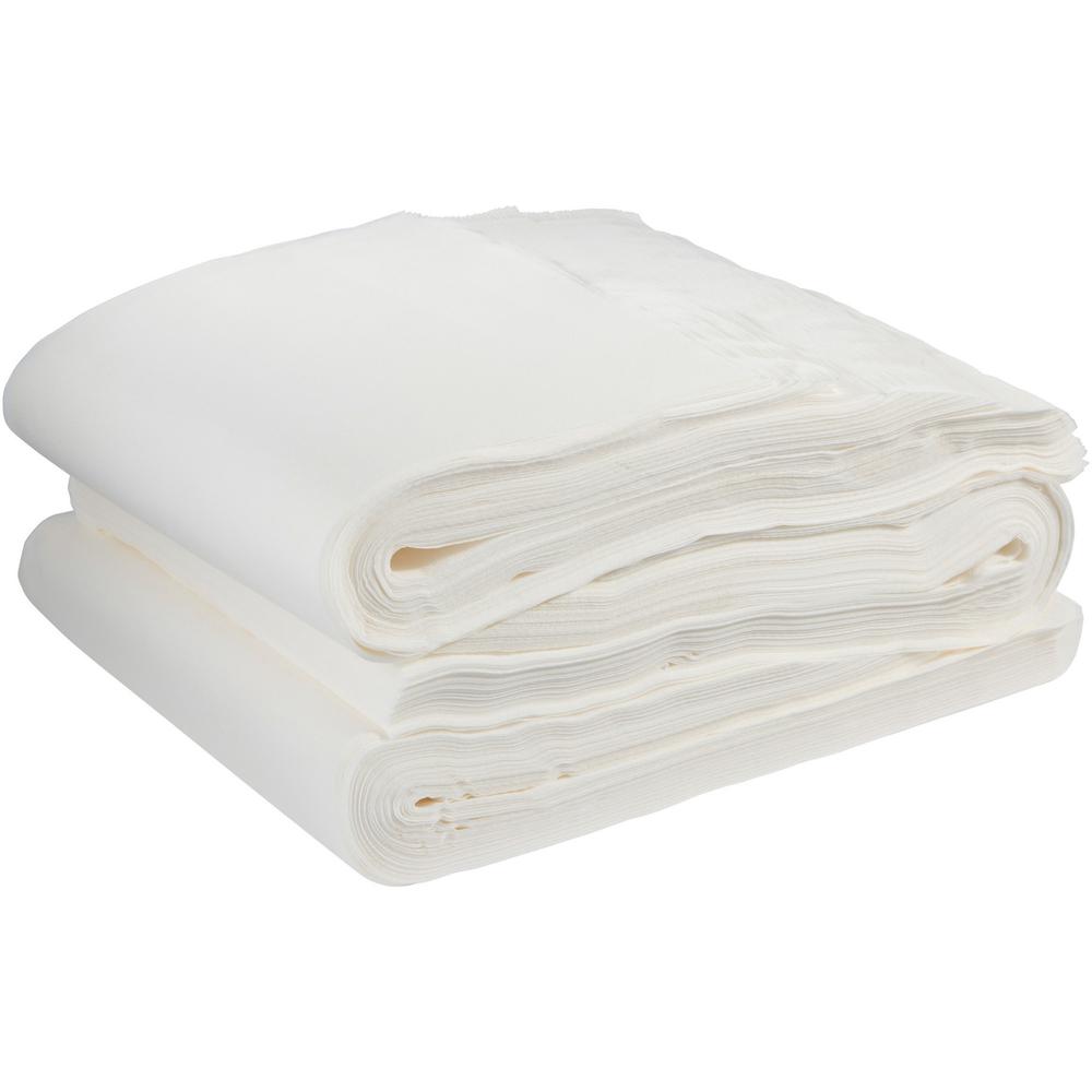 Pacific Blue Select A300 Patient Care Disposable Bath Towels - 1/2 Fold - 19.50" x 39" - White - Cellulose - 200 / Carton. Picture 1