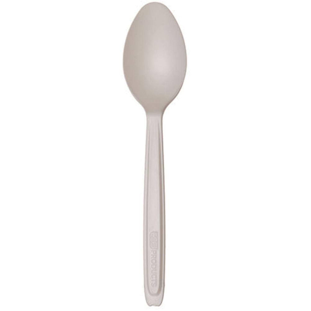 Eco-Products Cutlerease Dispensable Spoons - 960/Carton - Teaspoon - 1 x Teaspoon - White. Picture 1