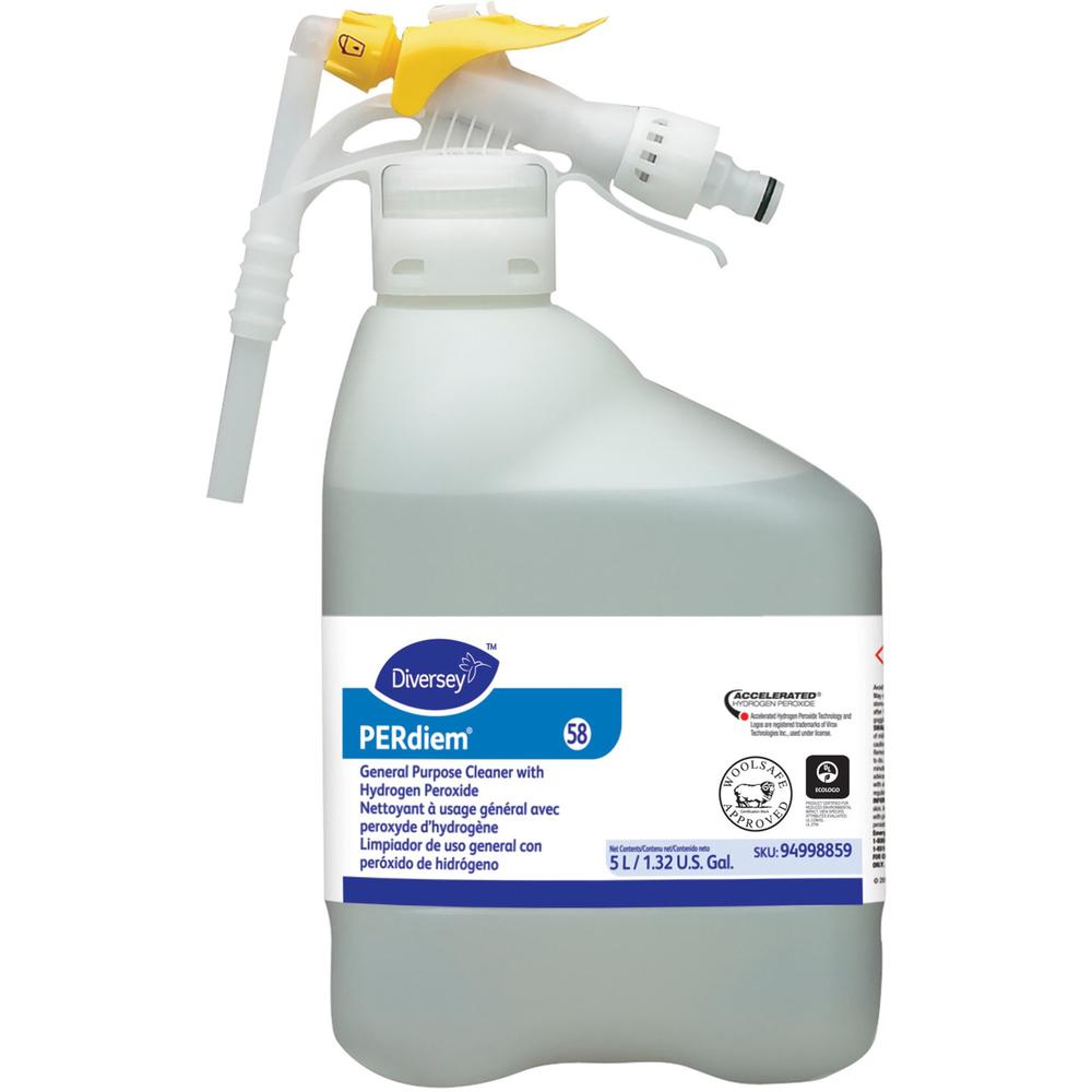 Diversey PERdiem General Purpose Cleaner - Concentrate Liquid - 169 fl oz (5.3 quart) - 1 Each - Clear. Picture 1