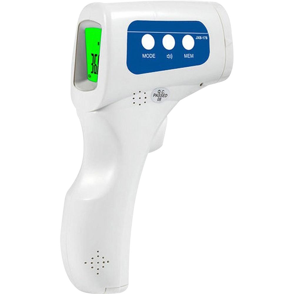 Sourcingpartner JXB-178 Non-Contact Digital Infrared Thermometer - Infrared, Easy to Read, Memory Function, Non-contact, Backlight, Touchless, Auto-off - For Forehead, Body, Surface, Home, Hospital. The main picture.