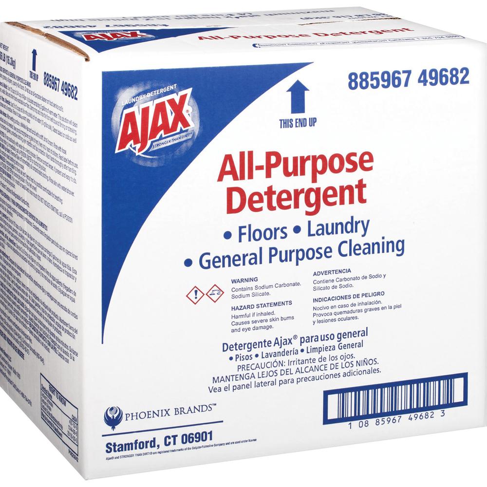 Ajax All-Purpose Laundry Detergent - Powder - 576 oz (36 lb) - Sunshower Fresh Scent - 1 Each. Picture 1