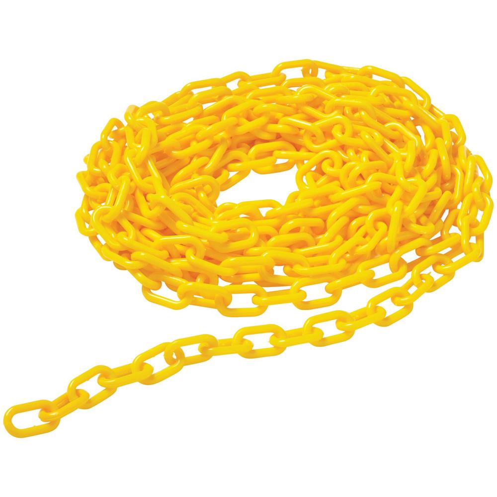 Rubbermaid Commercial Barrier Chain - Chain - 20 ft Length - Yellow. Picture 1