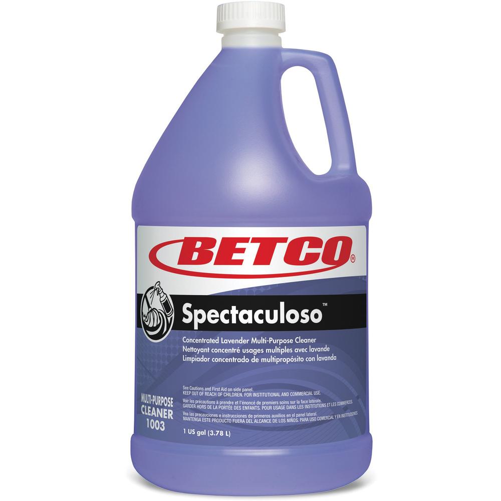 Betco All Purpose Cleaner - Concentrate Liquid - 143.20 oz (8.95 lb) - Floral, Lavender Scent - 1 Each - Purple. The main picture.