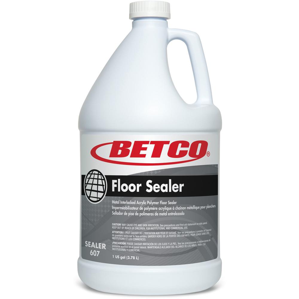 Betco Acrylic Floor Sealer - 128 fl oz (4 quart) - Characteristic Scent - 1 Each - Clear, Milky White. Picture 1