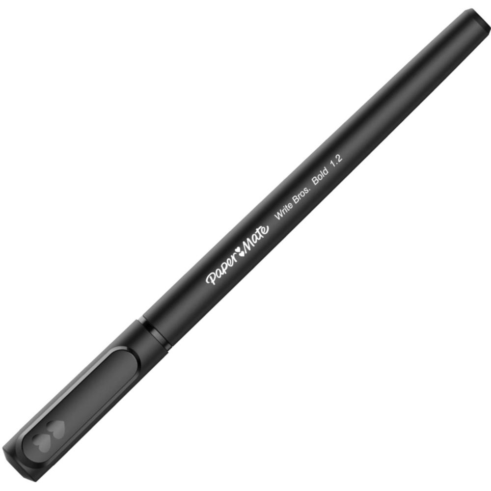 Paper Mate Write Bros. 1.2mm Ballpoint Pen - Bold Pen Point - 1.2 mm Pen Point Size - Black - 1 Dozen. Picture 1