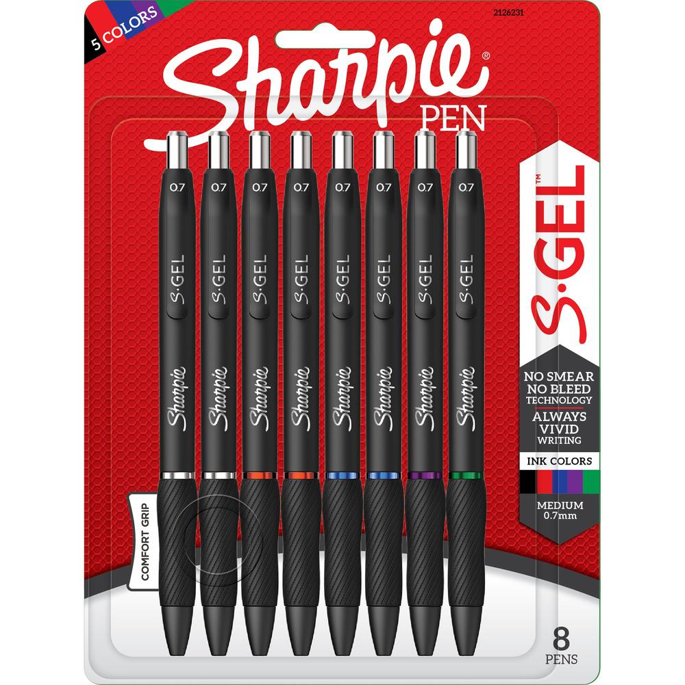 Sharpie S-Gel Pens - 0.7 mm Pen Point Size - Assorted Gel-based Ink - 1 Pack. Picture 1