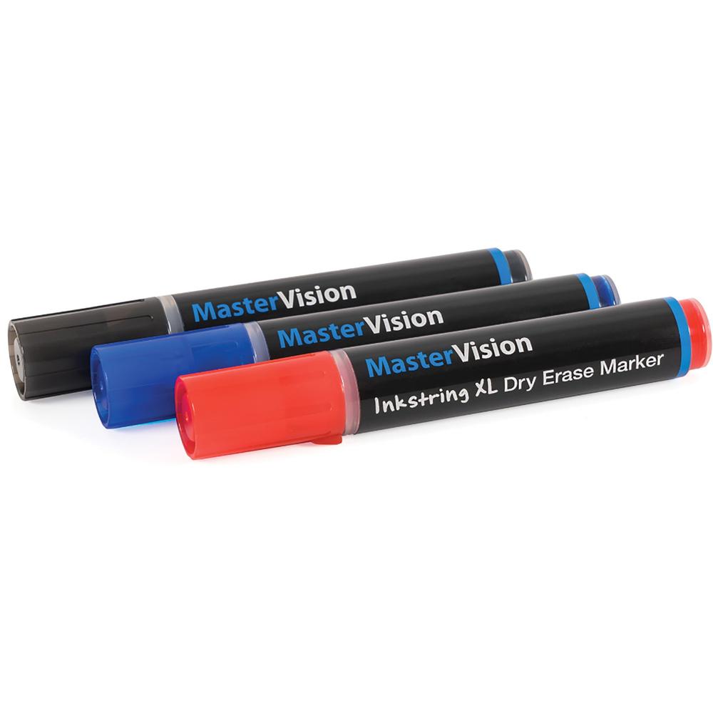 Bi-silque Dry Erase Markers - 3 mm Marker Point Size - Bullet Marker Point Style - Black Gel-based Ink - 3 / Pack. Picture 1