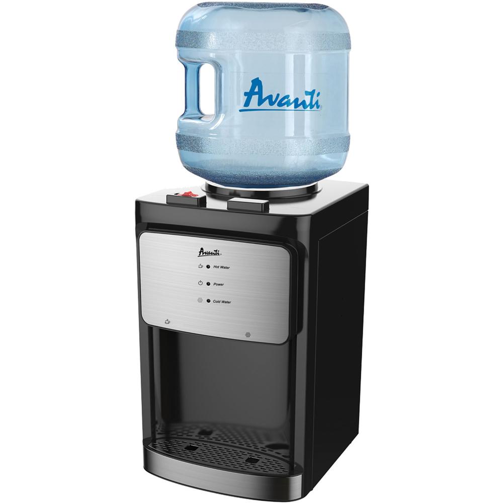 Avanti Countertop Water Dispenser - 5 gal - 13" x 12" x 20" - Black. Picture 1