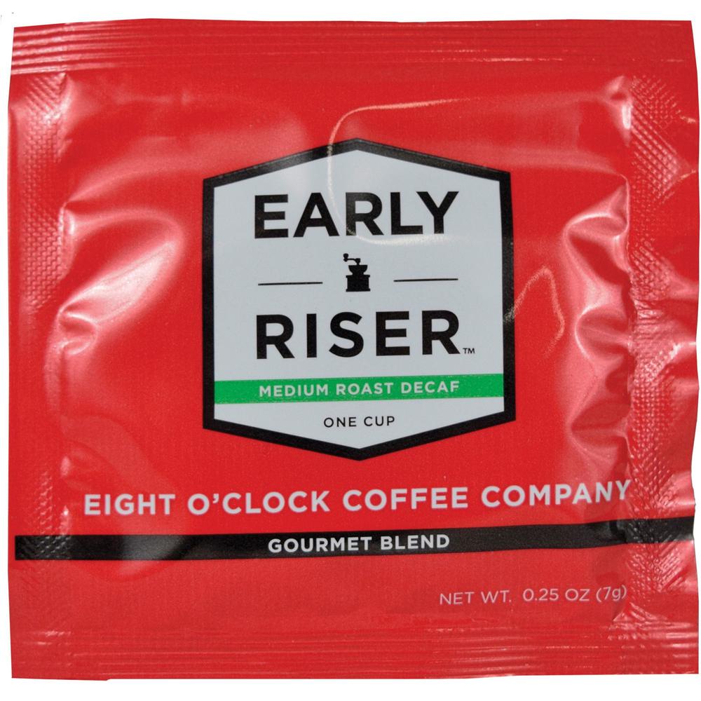 Eight O'Clock Coffee Early Riser Medium Roast Decaf Coffee - Medium - 200 / Carton. The main picture.