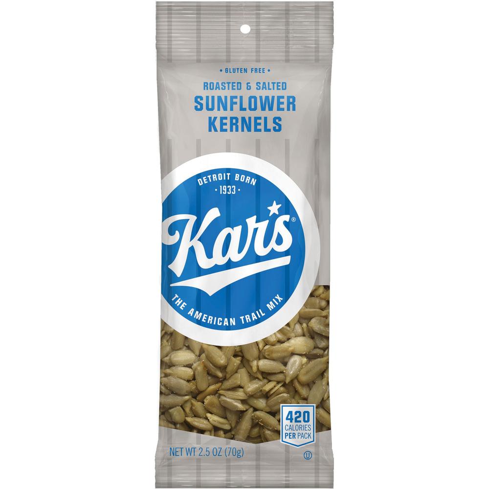 Kar's Roasted & Salted Sunflower Kernels - Gluten-free - Roasted & Salted - 2.50 oz - 12 / Box. The main picture.