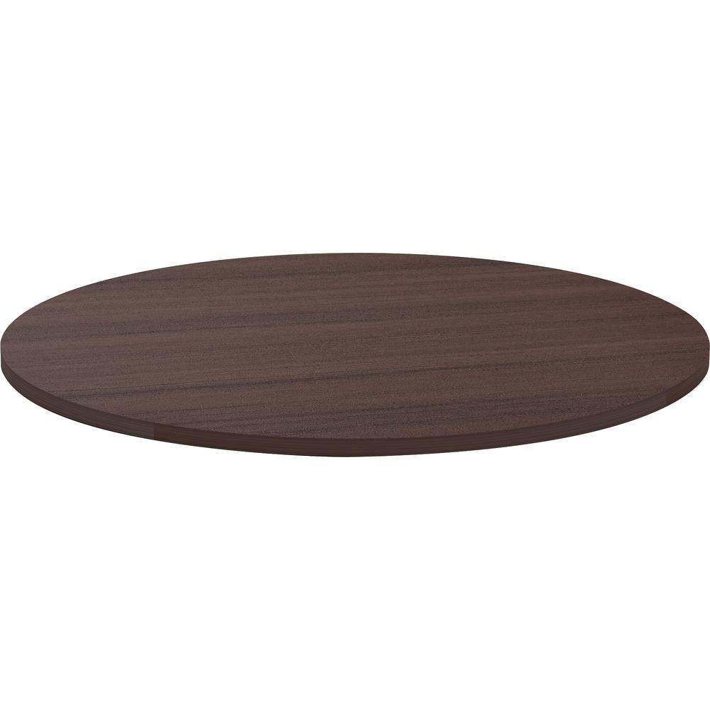 Lorell Essentials Conference Tabletop - Espresso Round Top - Contemporary Style - 1" Table Top Thickness x 42" Table Top Diameter - Assembly Required - 1 Each. Picture 1