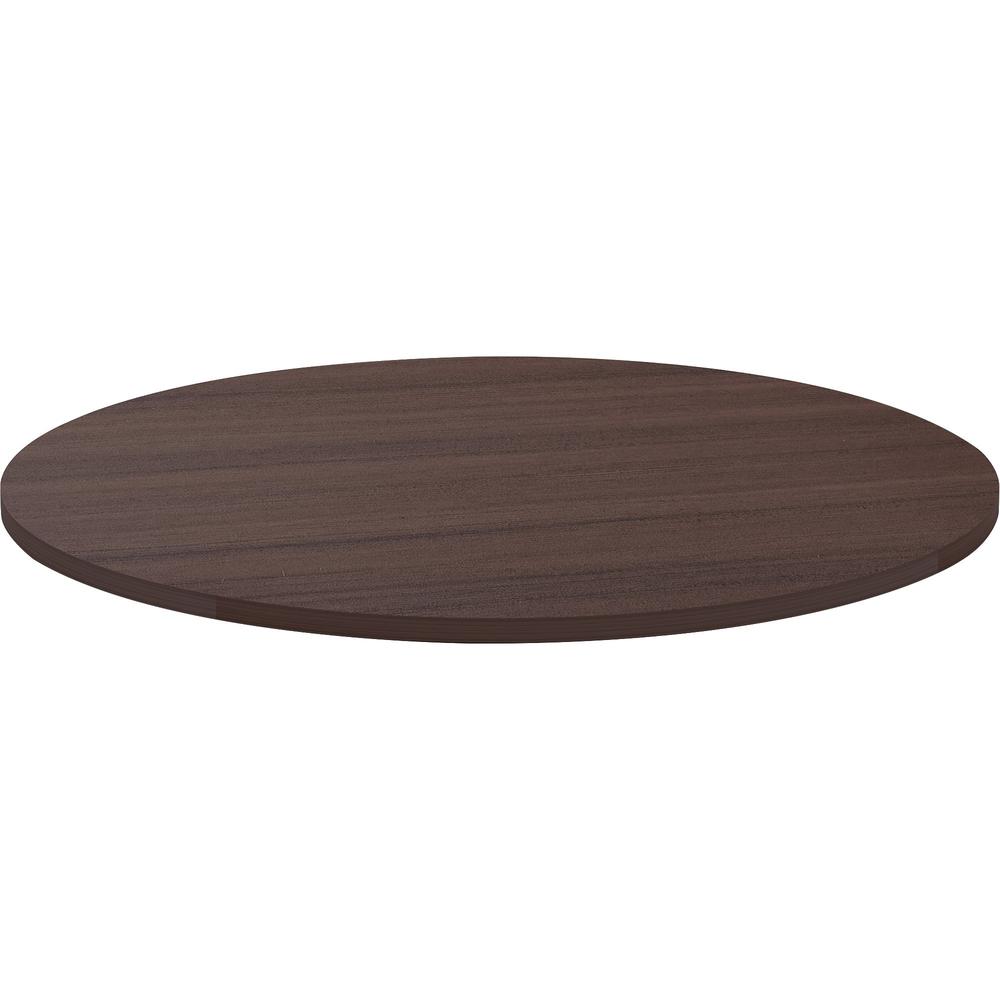 Lorell Essentials Conference Tabletop - Espresso Round Top - Contemporary Style - 1" Table Top Thickness x 48" Table Top Diameter - Assembly Required - 1 Each. Picture 1