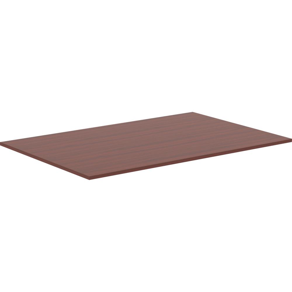 Lorell Revelance Conference Rectangular Tabletop - 71.6" x 47.3" x 1" x 1" - Material: Laminate, Polyvinyl Chloride (PVC) Edge, Particleboard Table Top - Finish: Mahogany. The main picture.