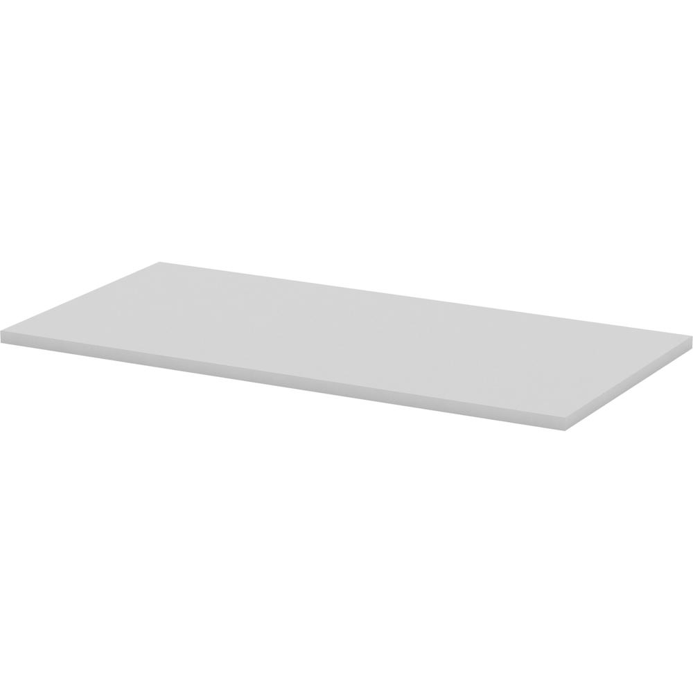 Lorell Training Tabletop - Gray Rectangle Top - 48" Table Top Length x 24" Table Top Width x 1" Table Top ThicknessAssembly Required - Particleboard, Melamine Top Material - 1 Each. Picture 1