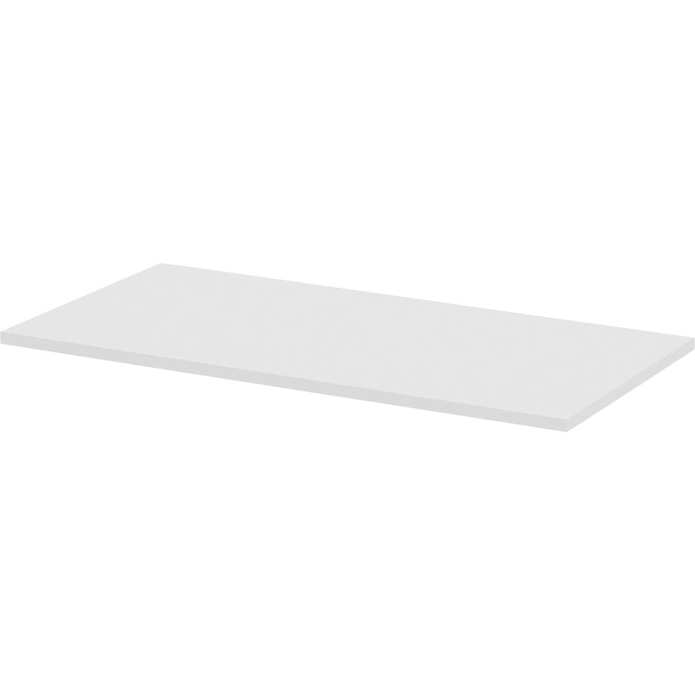 Lorell Training Tabletop - White Rectangle Top - 48" Table Top Length x 24" Table Top Width x 1" Table Top ThicknessAssembly Required - Particleboard, Melamine Top Material - 1 Each. Picture 1