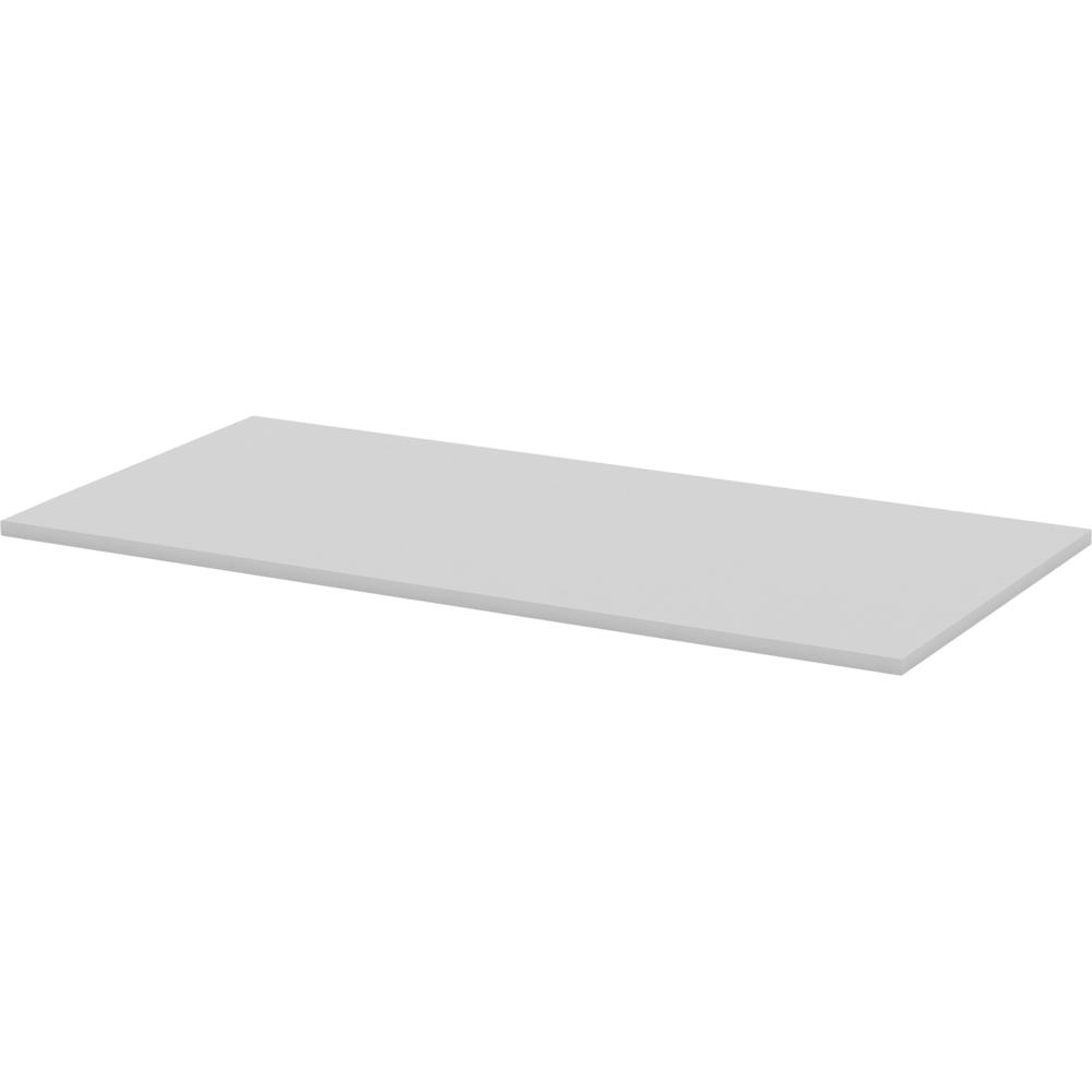Lorell Width-Adjustable Training Table Top - Gray Rectangle Top - 60" Table Top Length x 30" Table Top Width x 1" Table Top Thickness - Assembly Required. Picture 1