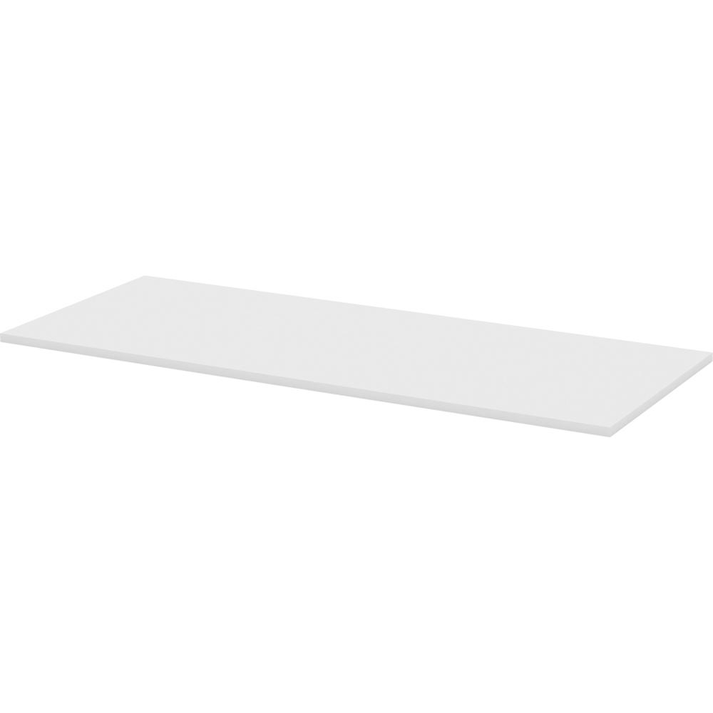 Lorell Training Tabletop - White Rectangle Top - 72" Table Top Length x 30" Table Top Width x 1" Table Top ThicknessAssembly Required - Particleboard, Melamine Top Material - 1 Each. Picture 1