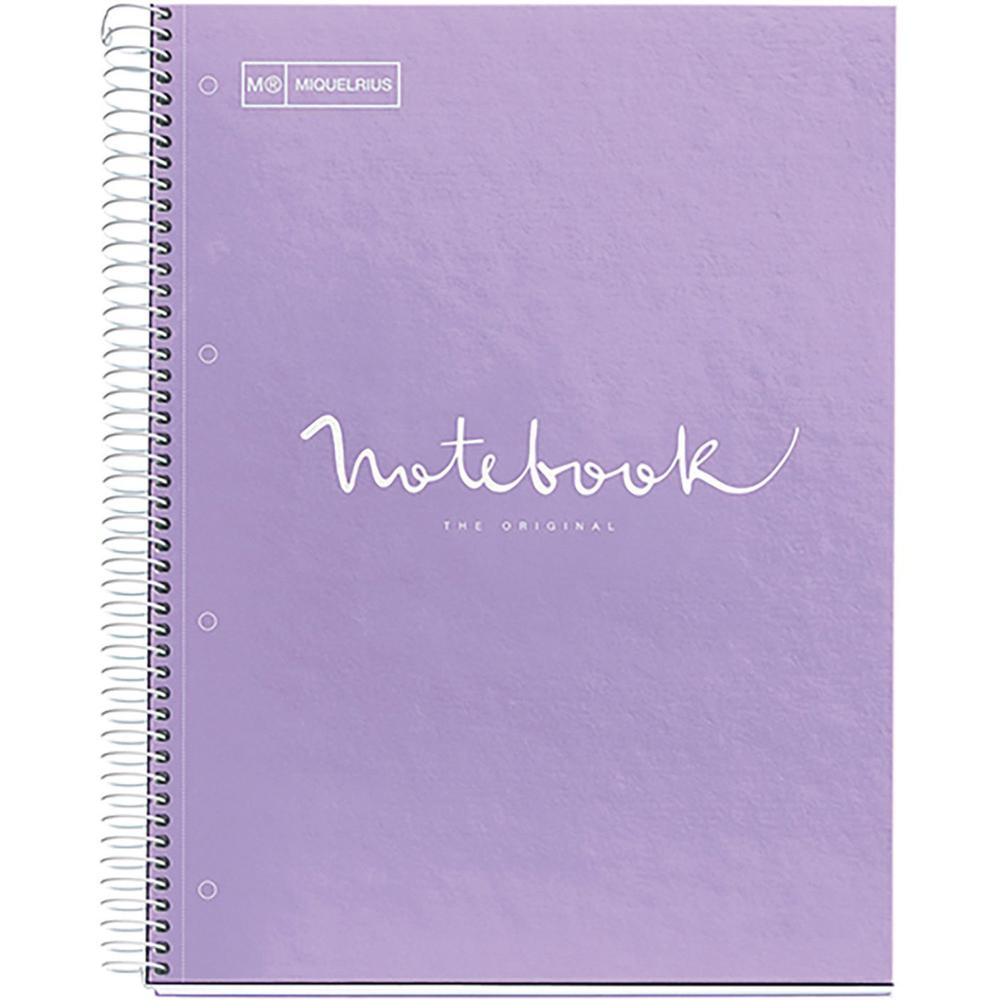 Roaring Spring Fashion Tint 1-subject Notebook - 1 Subject(s) - Wire Bound - 3 Hole(s) - 24 lb Basis Weight - 0.30" x 8.5" x 11" - Cardboard, Plastic Cover - Perforated, Hole-punched, Sturdy, Bleed-fr. Picture 1