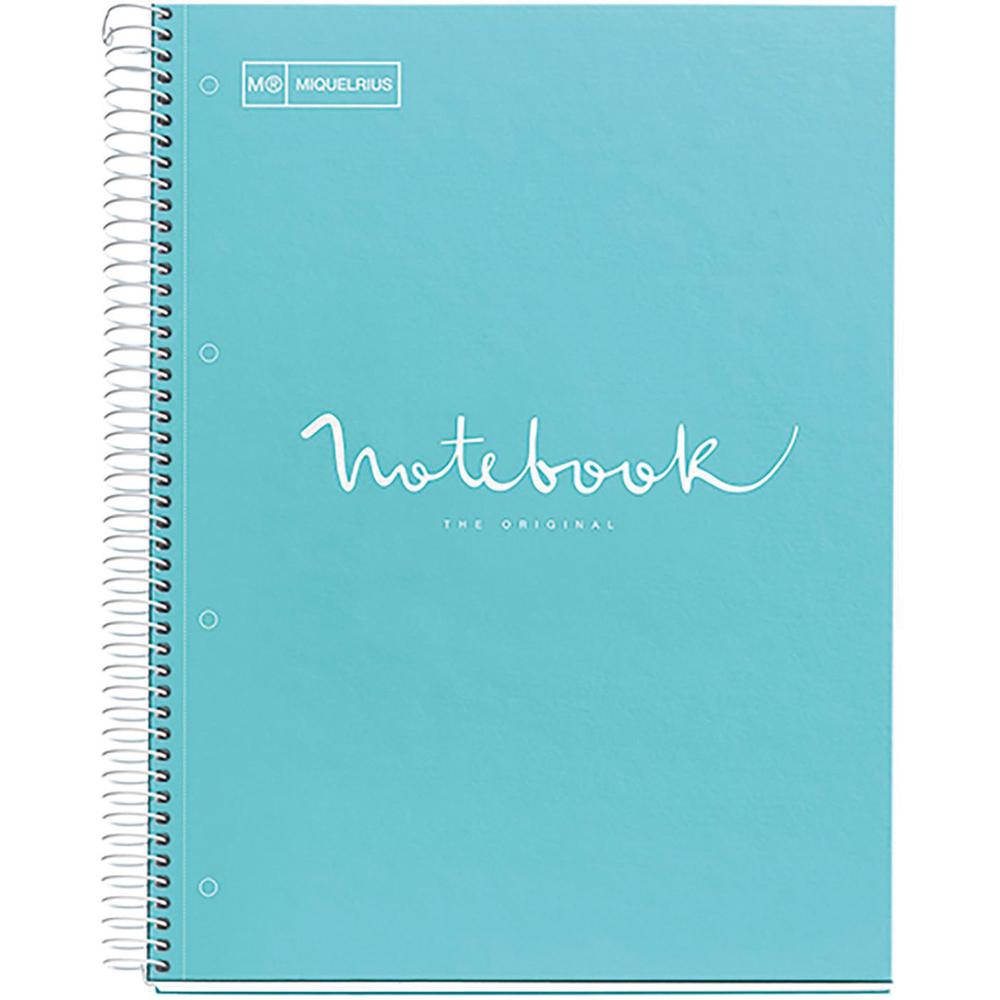 Roaring Spring Fashion Tint 1-subject Notebook - 1 Subject(s) - Wire Bound - 3 Hole(s) - 24 lb Basis Weight - 0.30" x 8.5" x 11" - Cardboard, Plastic Cover - Perforated, Hole-punched, Sturdy, Bleed-fr. Picture 1
