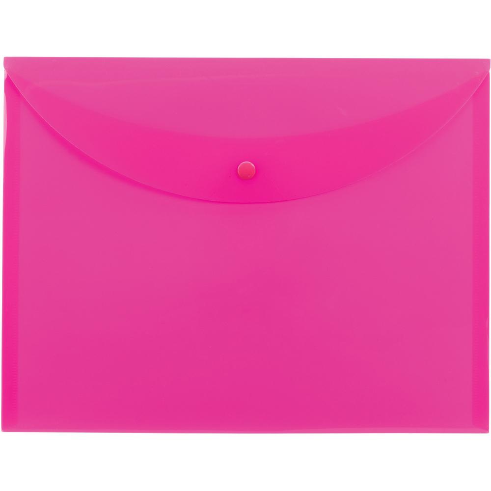 Smead Letter File Wallet - 8 1/2" x 11" - Pink - 10 / Box. Picture 1