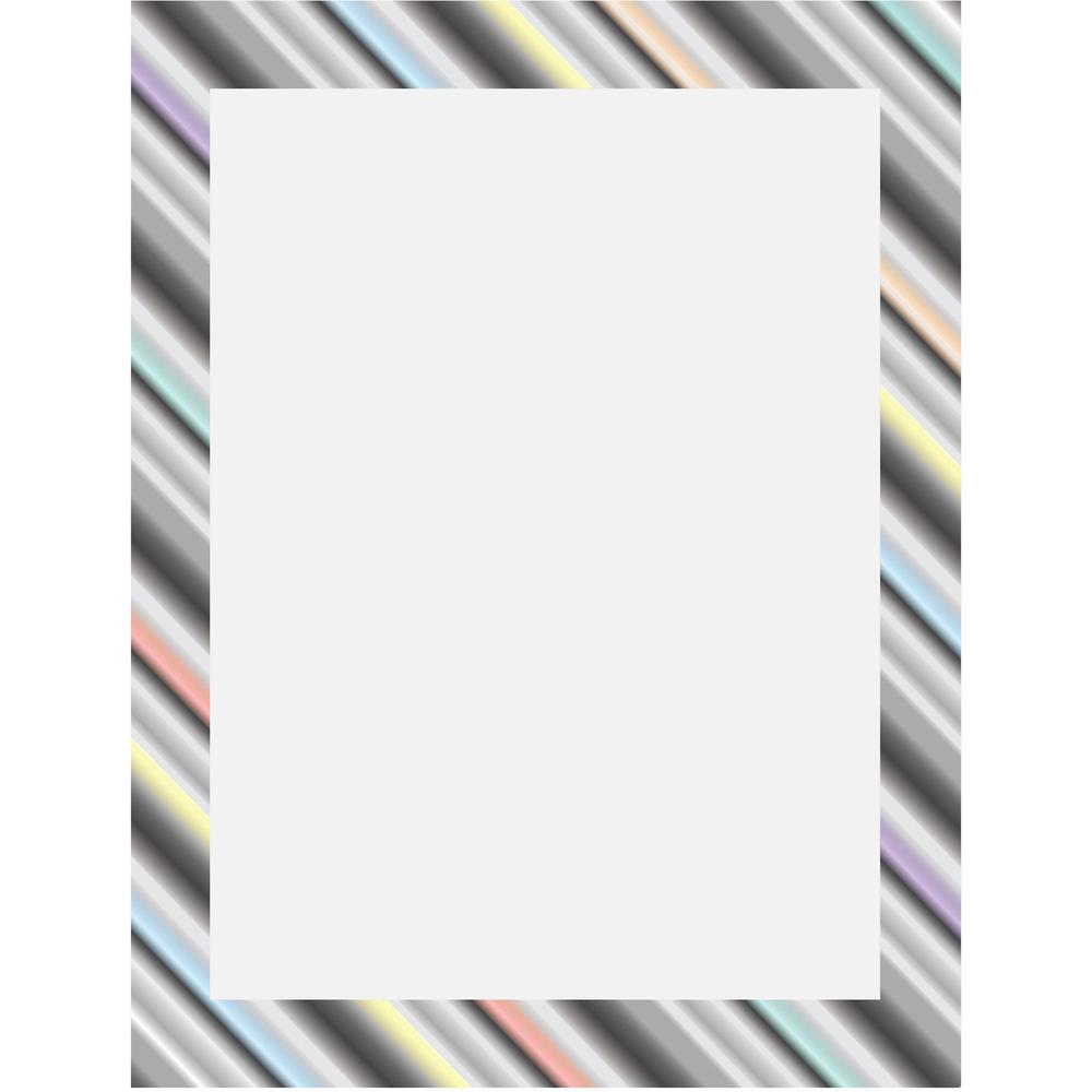 Geographics Rainbow Dazzle Design Poster Board - Fun and Learning, Project, Sign, Display, Art - 28"Height x 22"Width - 25 / Carton - White. Picture 1
