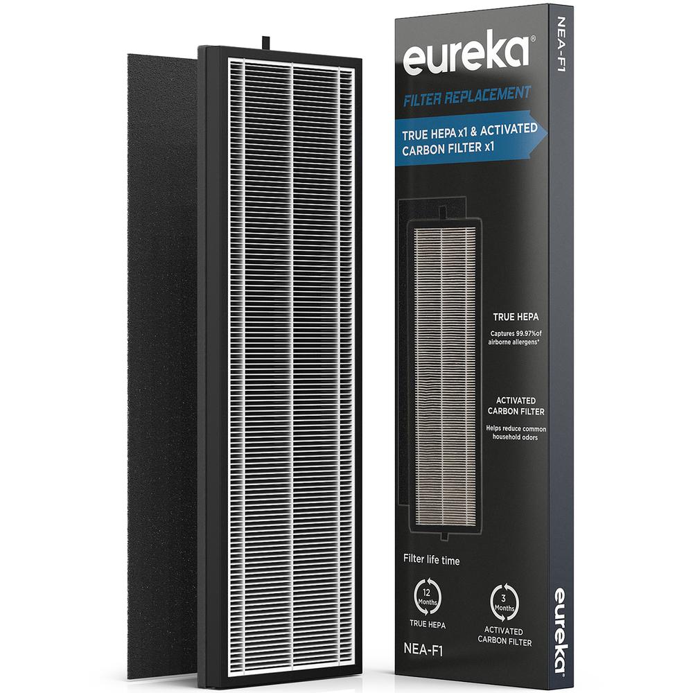 Eureka Air 3-in-1 Air Purifier Replacement Filter - HEPA - For Air Purifier - Remove Airborne Particles, Remove Dust, Remove Allergens, Remove Odor, Remove Gases - 99.97% Particle Removal Efficiency P. Picture 1